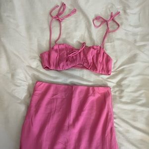 Pink Princess Polly Fraser skirt set